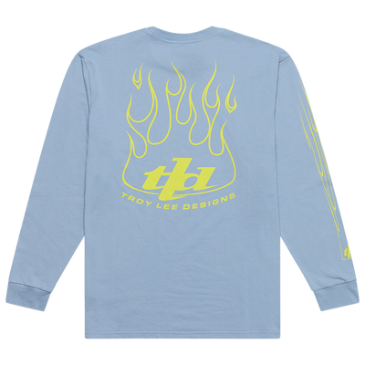 LONG SLEEVE TEE TORCHED SMOKE BLUE