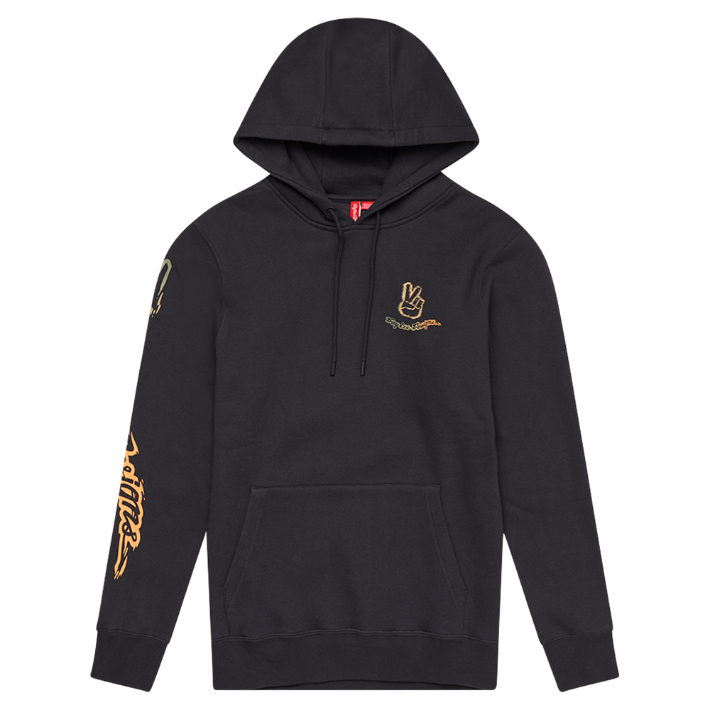 PULLOVER HOODIE PEACE OUT CARBON