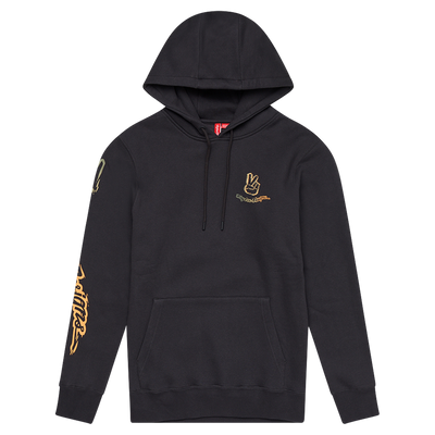 PULLOVER HOODIE PEACE OUT CARBON