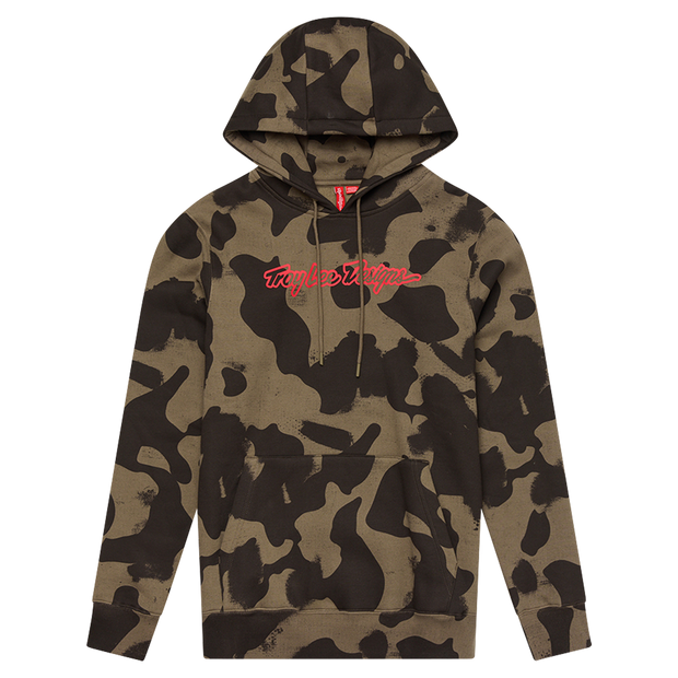 YOUTH PULLOVER SIGNATURE OLIVE CAMO