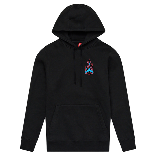 PULLOVER HOODIE TORCHED BLACK