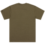 SHORT SLEEVE TEE BADGE OLIVE HEATHER