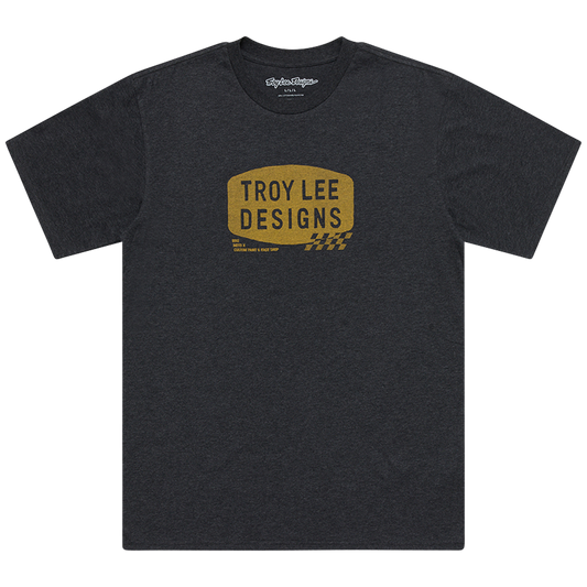 SHORT SLEEVE TEE STAMP BLACK HEATHER