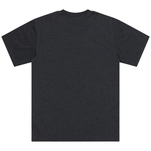 SHORT SLEEVE TEE STAMP BLACK HEATHER