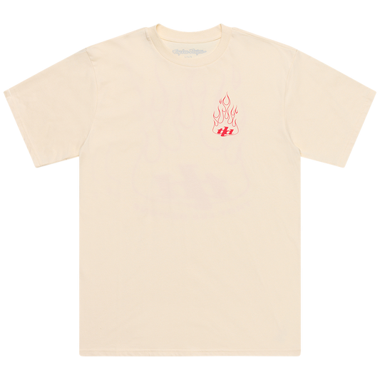 SHORT SLEEVE TEE TORCHED VINTAGE WHITE