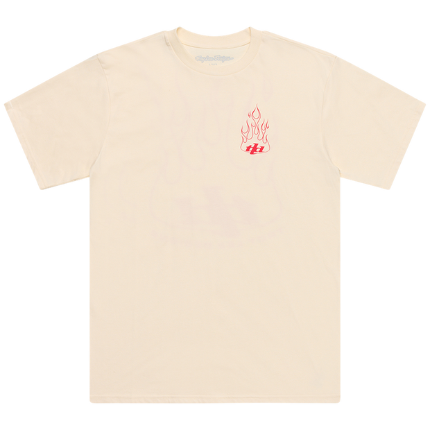 SHORT SLEEVE TEE TORCHED VINTAGE WHITE