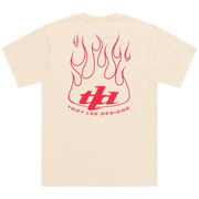 SHORT SLEEVE TEE TORCHED VINTAGE WHITE