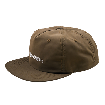 UNSTRUCTURED SNAPBACK SIGNATURE OLIVE CANVAS