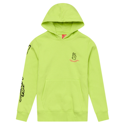 YOUTH PULLOVER PEACE OUT GLO YELLOW