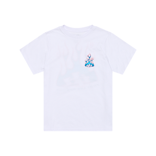 YOUTH SHORT SLEEVE TEE TORCHED WHITE