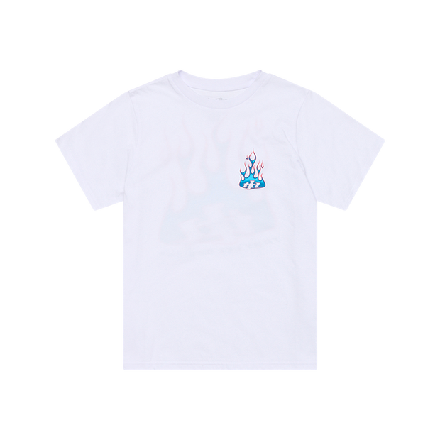 YOUTH SHORT SLEEVE TEE TORCHED WHITE