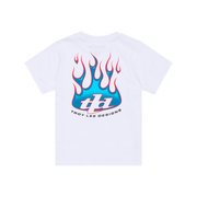 YOUTH SHORT SLEEVE TEE TORCHED WHITE