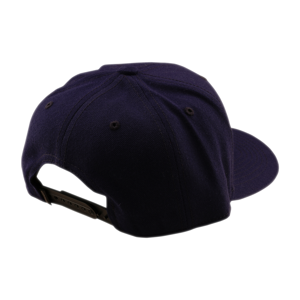 BADGE CURVED SNAPBACK HAT INDIGO