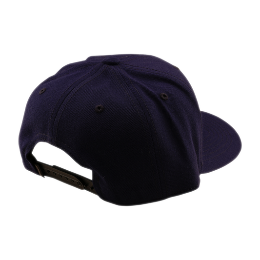 BADGE CURVED SNAPBACK HAT INDIGO