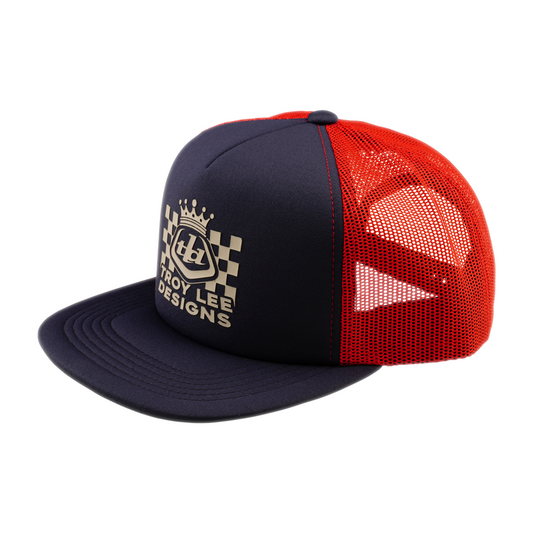FRIDAY NIGHT TRUCKER SNAPBACK RED / INDIGO