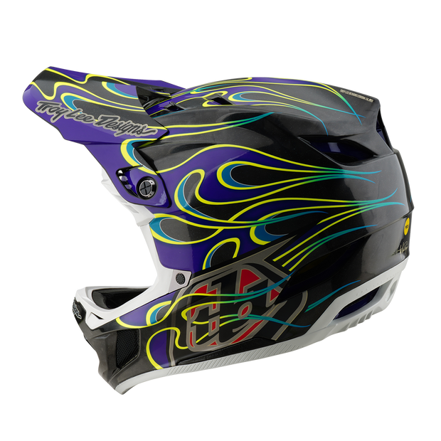 D4 AS CARBON HELMET TORCHED BLACK / PURPLE