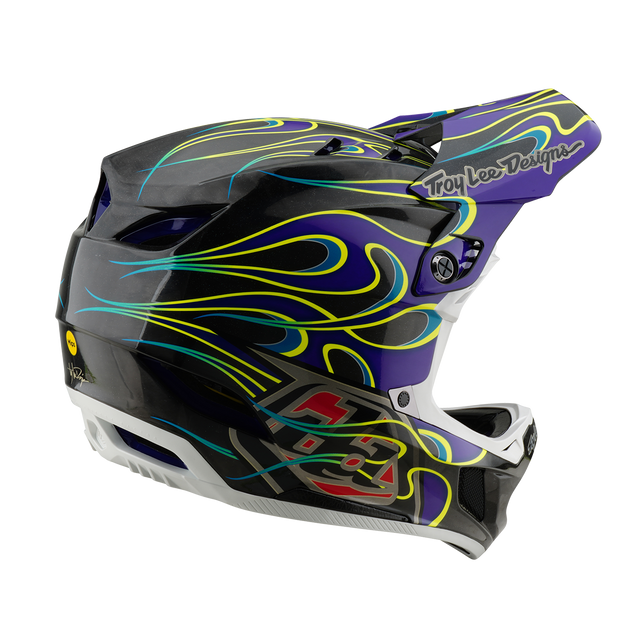 D4 AS CARBON HELMET TORCHED BLACK / PURPLE