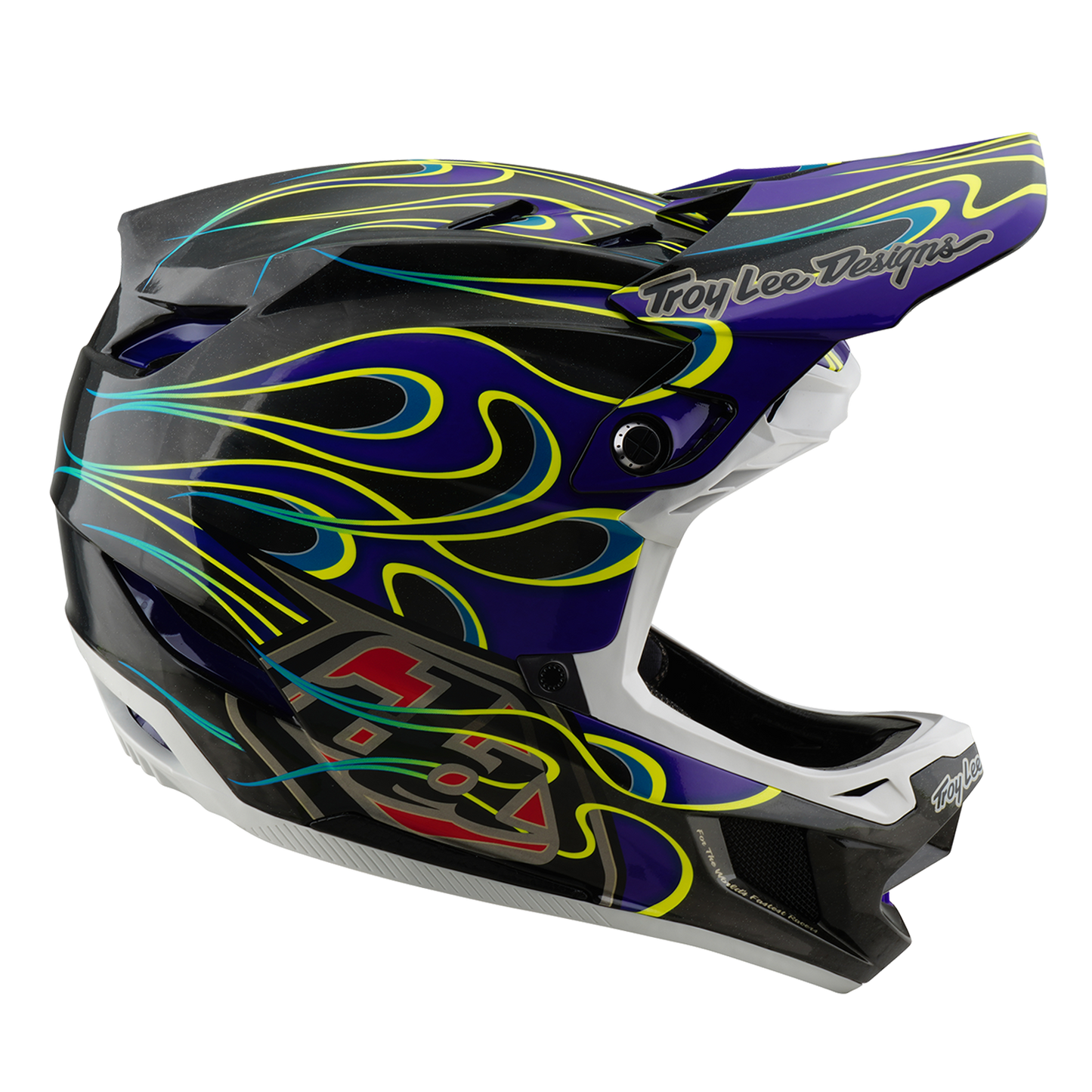 D4 AS CARBON HELMET TORCHED BLACK / PURPLE