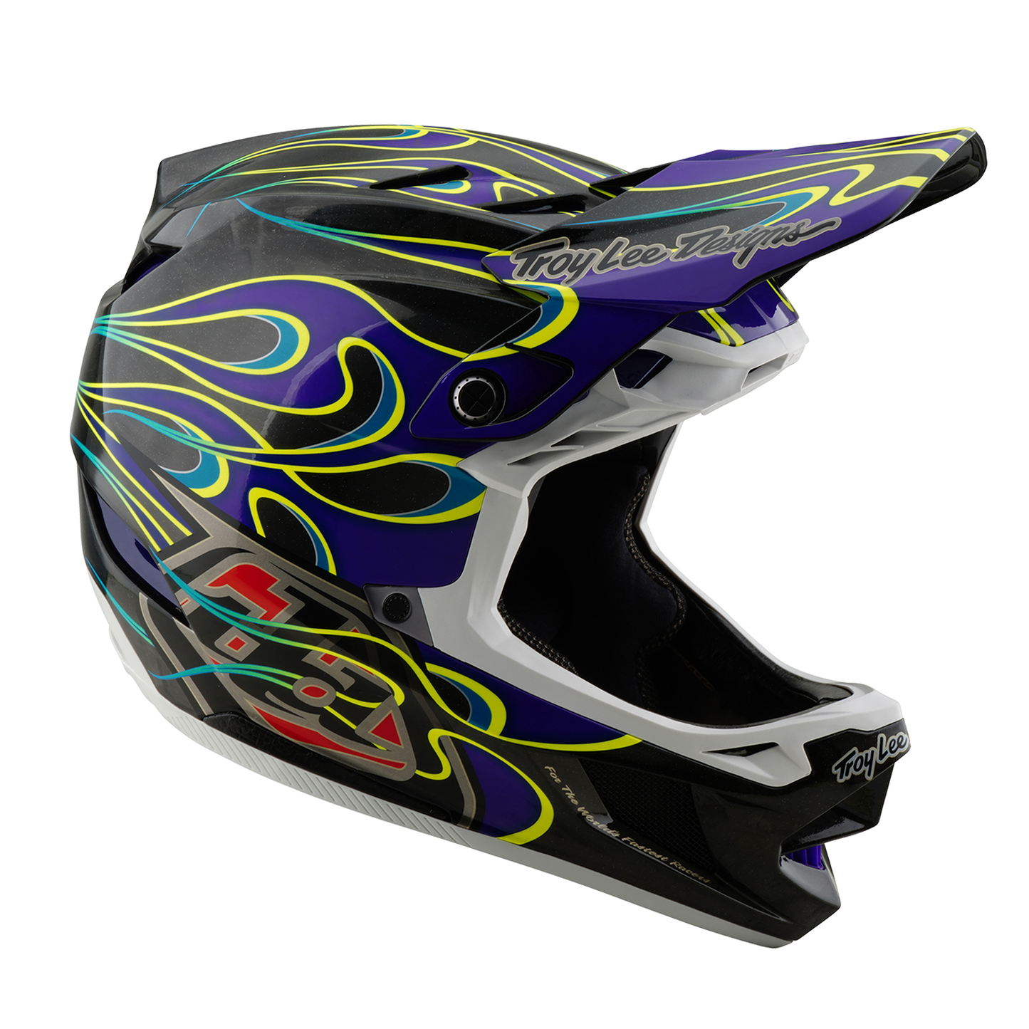 D4 AS CARBON HELMET TORCHED BLACK / PURPLE