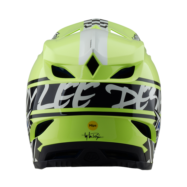 D4 AS POLYACRYLITE HELMET FIFTY-50 NAVY / GLO YELLOW