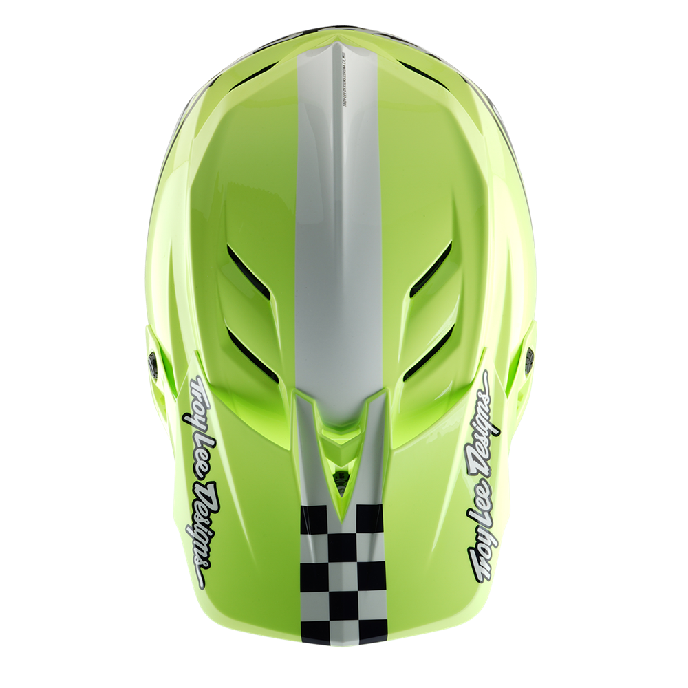 D4 AS POLYACRYLITE HELMET FIFTY-50 NAVY / GLO YELLOW