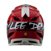 D4 AS POLYACRYLITE HELMET FIFTY-50 WHITE / RED