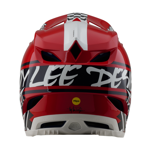 D4 AS POLYACRYLITE HELMET FIFTY-50 WHITE / RED