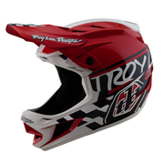 D4 AS POLYACRYLITE HELMET FIFTY-50 WHITE / RED