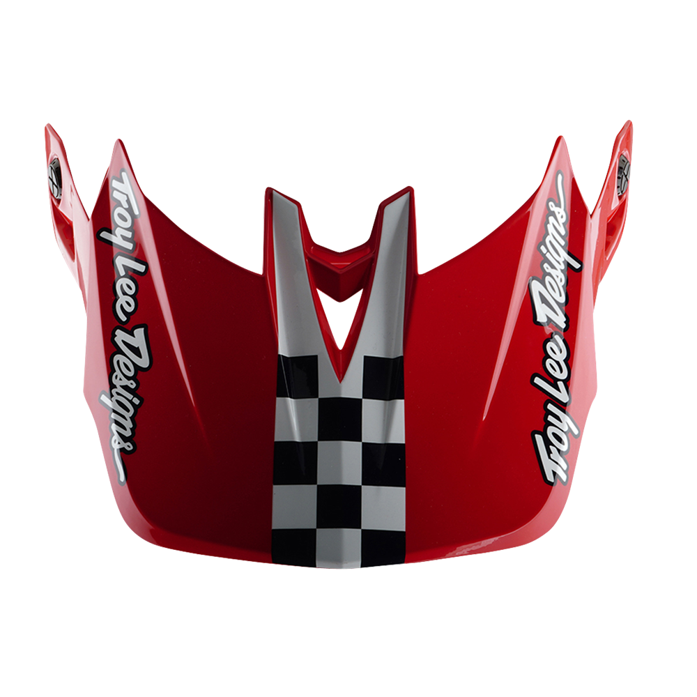 D4 VISOR FIFTY-50 WHITE / RED