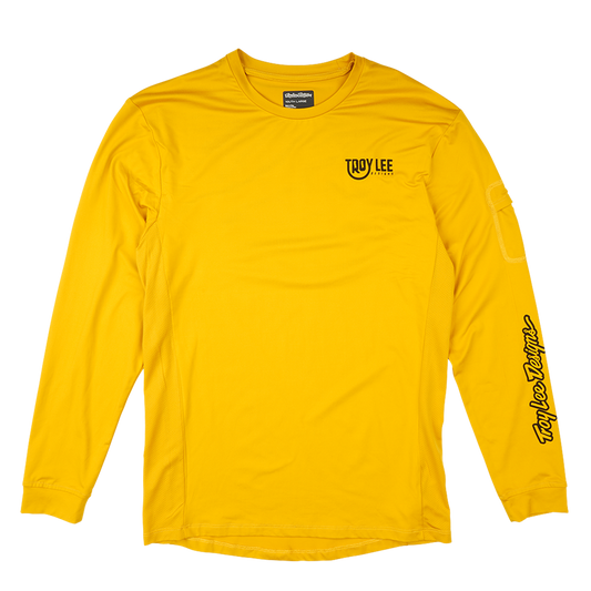 YOUTH RUCKUS LONG SLEEVE RIDE TEE EYEZ SAFRON