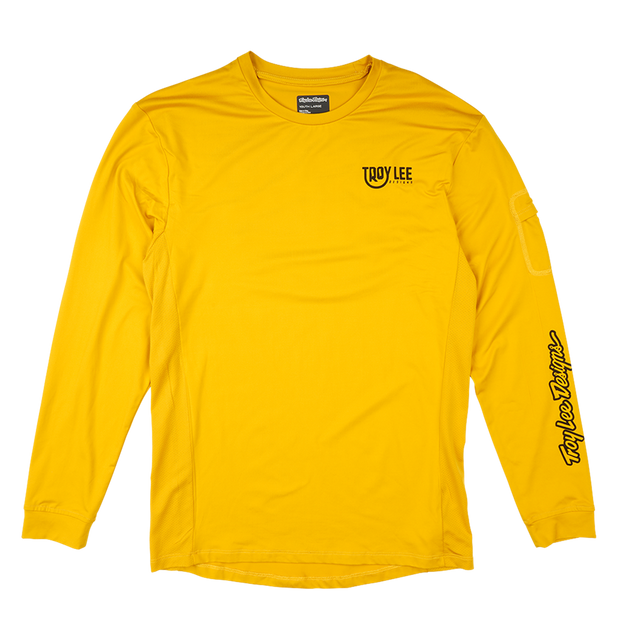 YOUTH RUCKUS LONG SLEEVE RIDE TEE EYEZ SAFRON