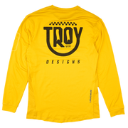 YOUTH RUCKUS LONG SLEEVE RIDE TEE EYEZ SAFRON