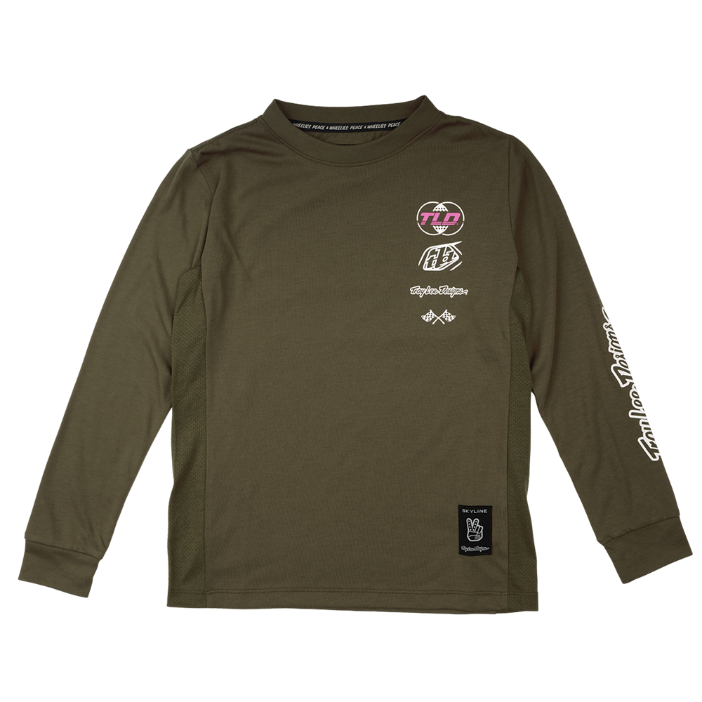 YOUTH SKYLINE RIDE LONG SLEEVE TEE WORLDWIDE CAPER
