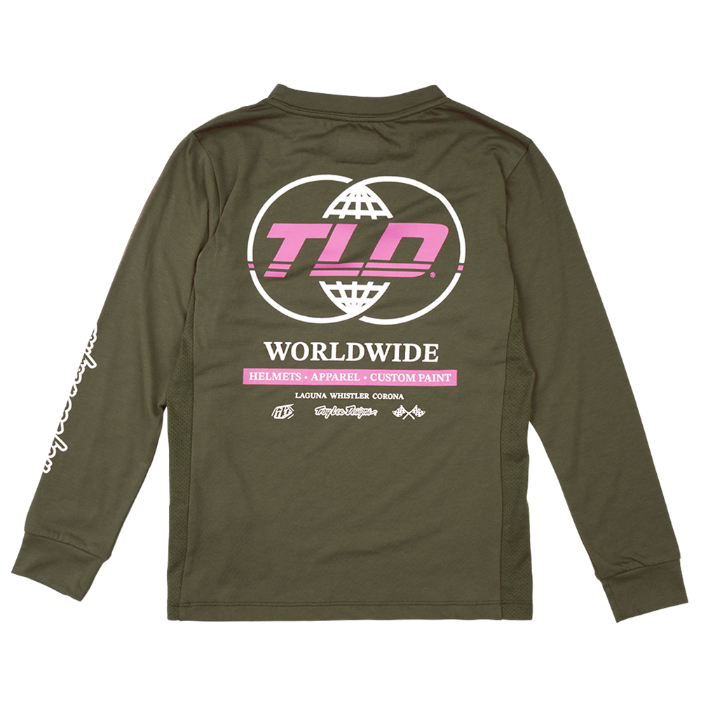 YOUTH SKYLINE RIDE LONG SLEEVE TEE WORLDWIDE CAPER