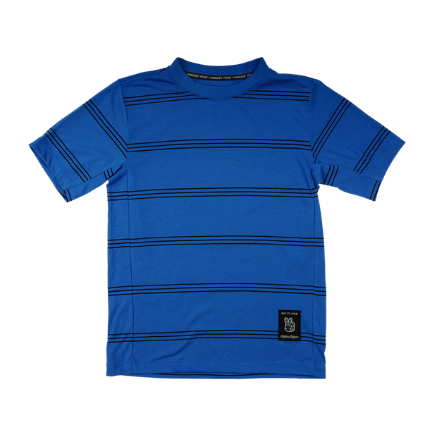 YOUTH SKYLINE RIDE SHORT SLEEVE TEE WASHED OUT COBALT