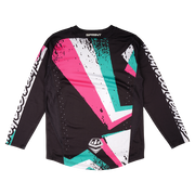 YOUTH SPRINT JERSEY FULL PULL BLACK