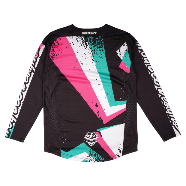 YOUTH SPRINT JERSEY FULL PULL BLACK