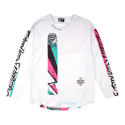 YOUTH SPRINT JERSEY FULL PULL CHALK