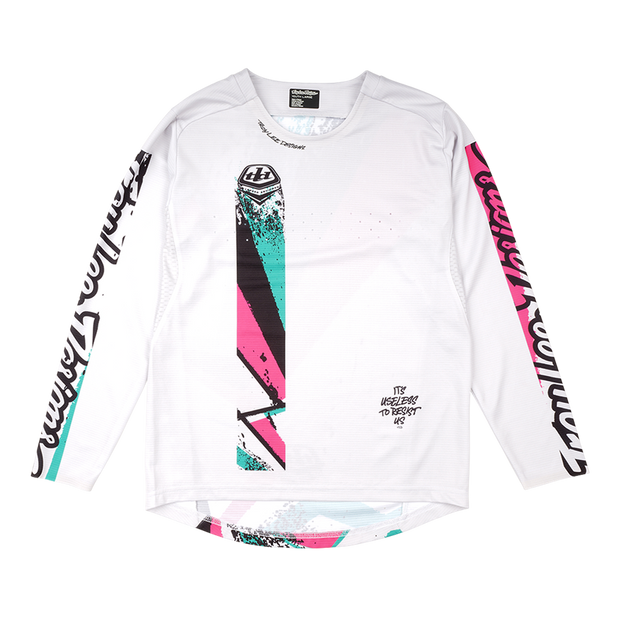 YOUTH SPRINT JERSEY FULL PULL CHALK