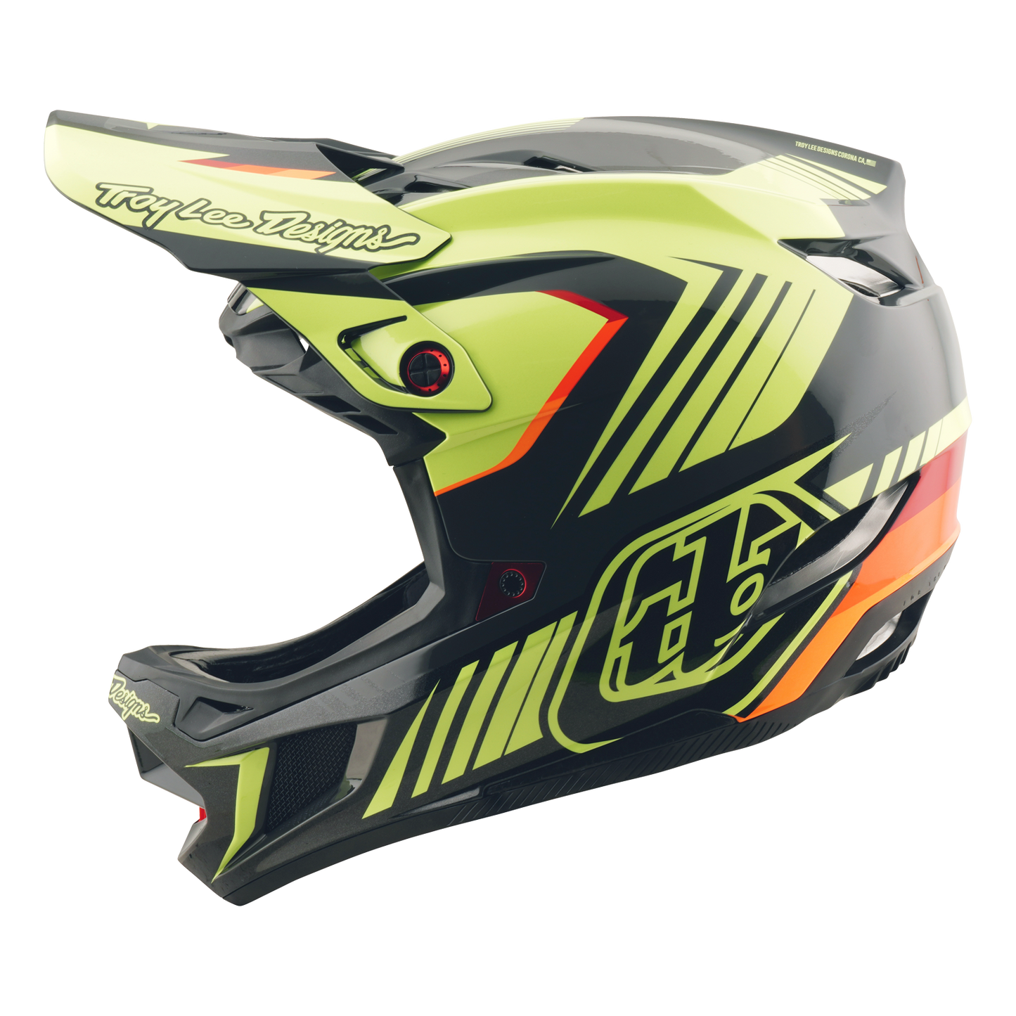 D4 AS POLYACRYLITE HELMET QUALIFER BLACK / YELLOW