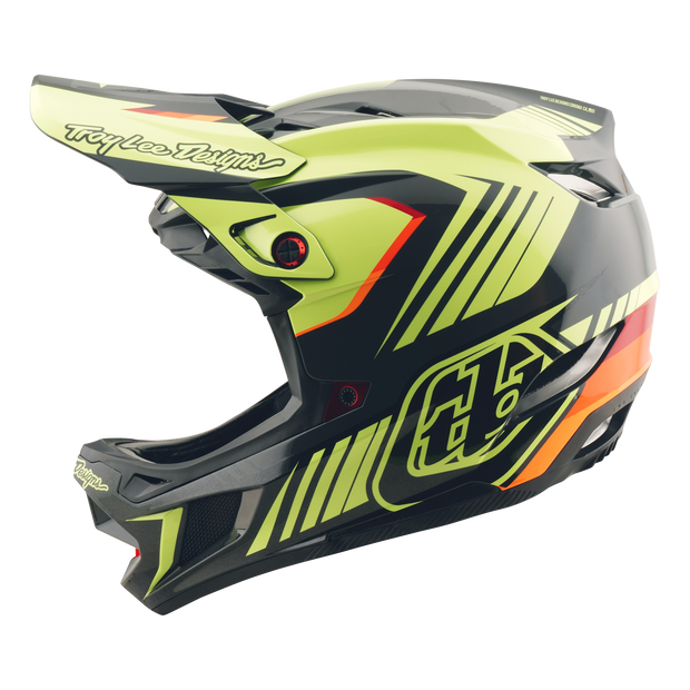 D4 AS POLYACRYLITE HELMET QUALIFER BLACK / YELLOW