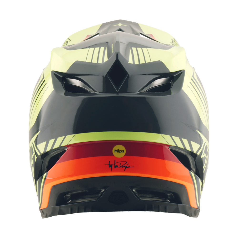 D4 AS POLYACRYLITE HELMET QUALIFER BLACK / YELLOW