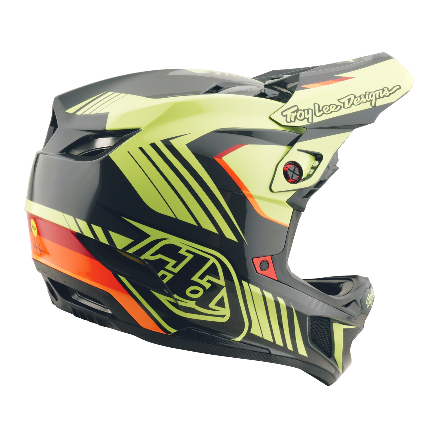 D4 AS POLYACRYLITE HELMET QUALIFER BLACK / YELLOW