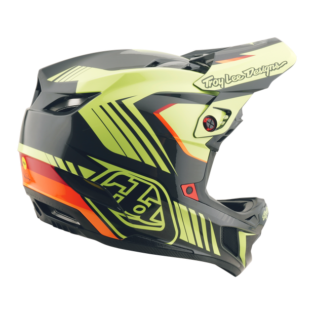 D4 AS POLYACRYLITE HELMET QUALIFER BLACK / YELLOW