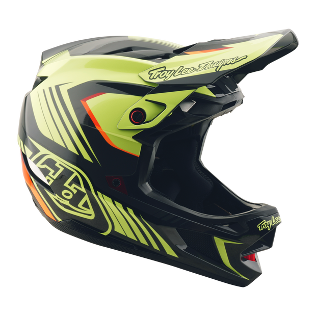 D4 AS POLYACRYLITE HELMET QUALIFER BLACK / YELLOW
