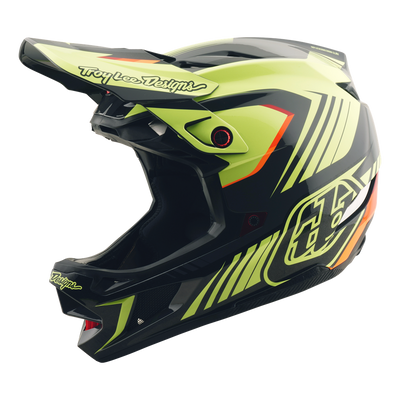 D4 AS POLYACRYLITE HELMET QUALIFER BLACK / YELLOW