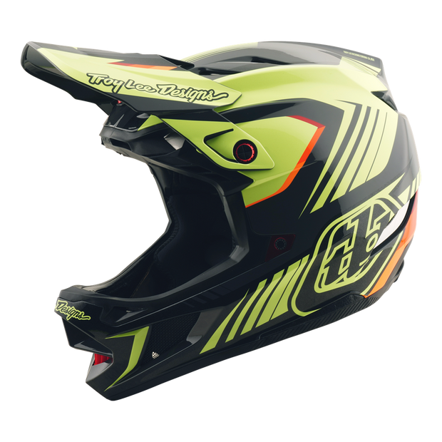 D4 AS POLYACRYLITE HELMET QUALIFER BLACK / YELLOW