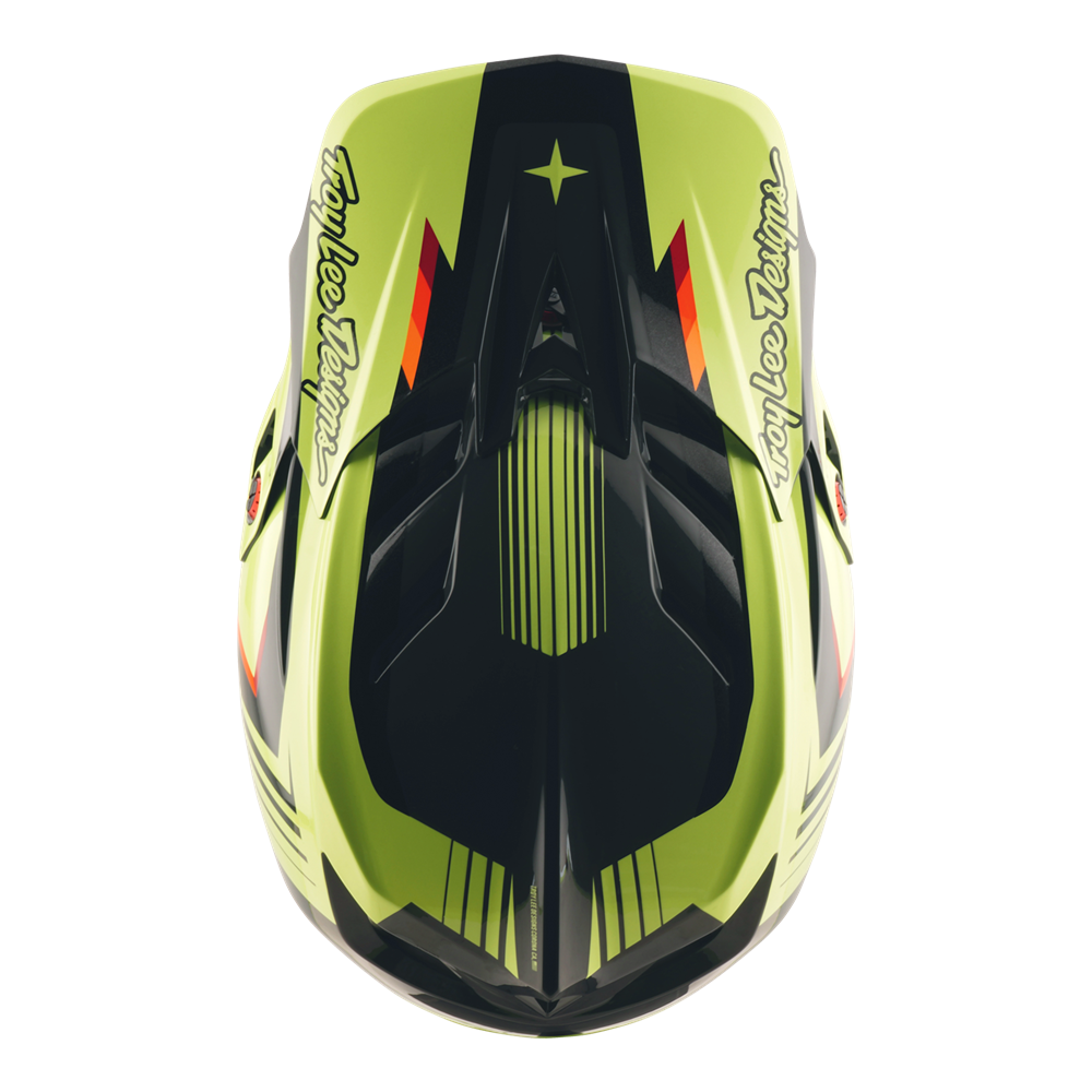 D4 AS POLYACRYLITE HELMET QUALIFER BLACK / YELLOW