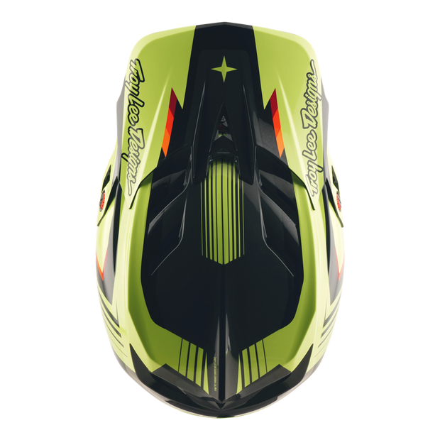 D4 AS POLYACRYLITE HELMET QUALIFER BLACK / YELLOW