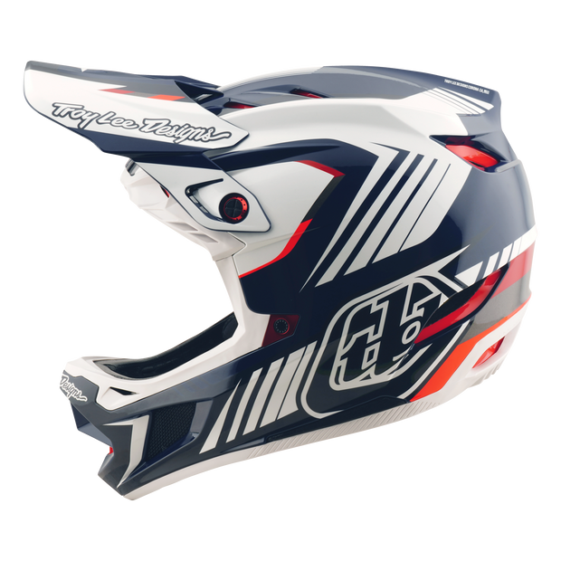 D4 AS POLYACRYLITE HELMET QUALIFER BLUE / WHITE